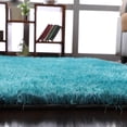 thumbnail image 6 of RUGSOTIC Carpets 6'x9' Rectangle Hand Tufted Shag Polyester Handmade Turquoise Solid Area Rugs for Living Room Bedroom K00111, 6 of 8