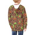 thumbnail image 4 of chaqlin Boys Dinosaurs Hoodies Size 8-10 Zip Up Hoodies Sweatshirts Casual Long Sleeve Hooded Jacket Kids Drop Shoulder Cardigan with Pocket, 4 of 7