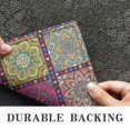 thumbnail image 6 of Bohemian Retro Floral Non-Slip Entryway Door Mat,Boho Indoor Decor Durable Low Plush Door Mat,Washable Welcome Rug for Patio Hallway Home Decor 16x24 Inches, 6 of 7