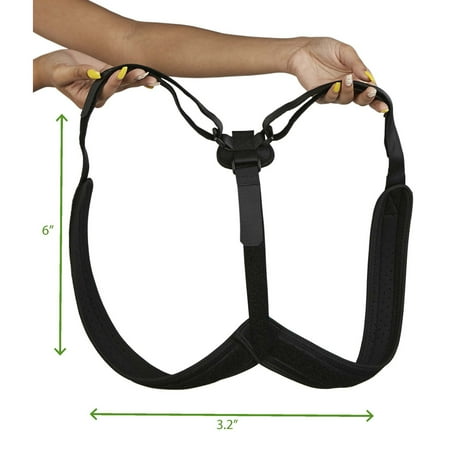 Mind Reader - Back Posture Corrector Back Support - Black