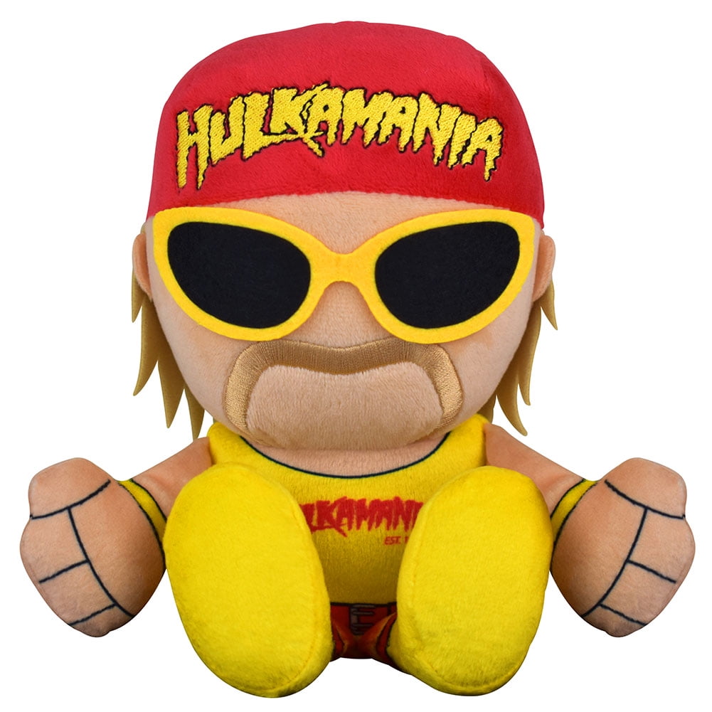 Stuffed WWE Wrestling WWF WCW NWO Hulkamania Hulk Hogan Plush Teddy Bear