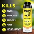 thumbnail image 4 of Raid Multi Insect Killer Aerosol Kills Ants Spiders Roaches and Flies No Lingering Chemical Odor Indoor and Outdoor Use 15 Ounce (Pack of 10), 4 of 5