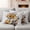 GoldenRod Grey, variant on Fall Sunflower Outdoor Waterproof Pillow Covers, Thanksgiving Pumpkin Botanical Leaf Farmhouse Decorative Square Throw Pillowcase Sofa Cushion Sham for Patio/Couch/Chair, 16"x16" 2 Pack