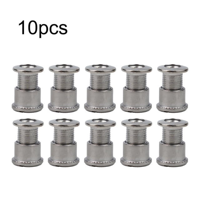 10 Pcs Vis de Plateau de Vélo de Montagne Boulons Simples/doubles/triples en Acier Inoxydable