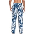 thumbnail image 3 of Daiia Blue Shells Men's Sleep Pant with Pockets and Drawstring,Pajama Pants-Large, 3 of 9