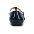 thumbnail image 3 of Journee Womens Theah T-Strap Cap Toe Mary Jane Dress Flats, Widths Available, 3 of 9