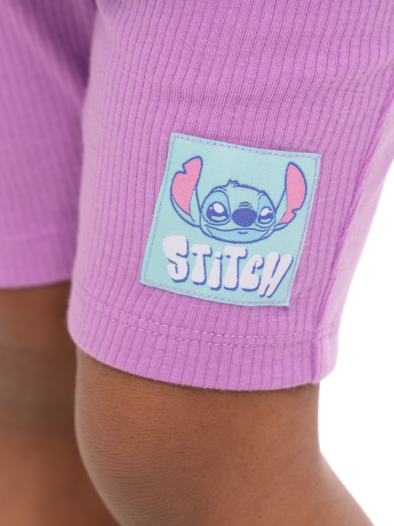 Stitch Toddler Girls Graphic Tee and Bike Shorts Set, 2-Piece, Sizes 12M-5T