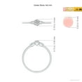 thumbnail image 4 of ANGARA Natural 0.12 Ct. Diamond Classic Ring in 14K White Gold for Women (Ring Size: 11), 4 of 9