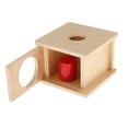 thumbnail image 3 of Caja de madera Montessori Imbucare con juego de combinación de formas geométricas para niños Cilindro, 3 of 7