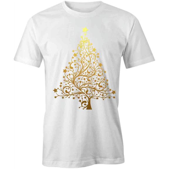Christmas Tree T-Shirt | Seasonal Holiday White Tee Gift