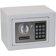 Honeywell Safes & Door Locks 5005W HONEYWELL-5005W Steel Security Safe with Digital Lock, 0.17-Cubic Feet, White, 0.17 Cubic Feet