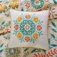 thumbnail image 3 of Gracie Mills Reilly Boho Quilt Set Twin Yellow Microfiber Floral Medallion GRACE-12031, 3 of 4