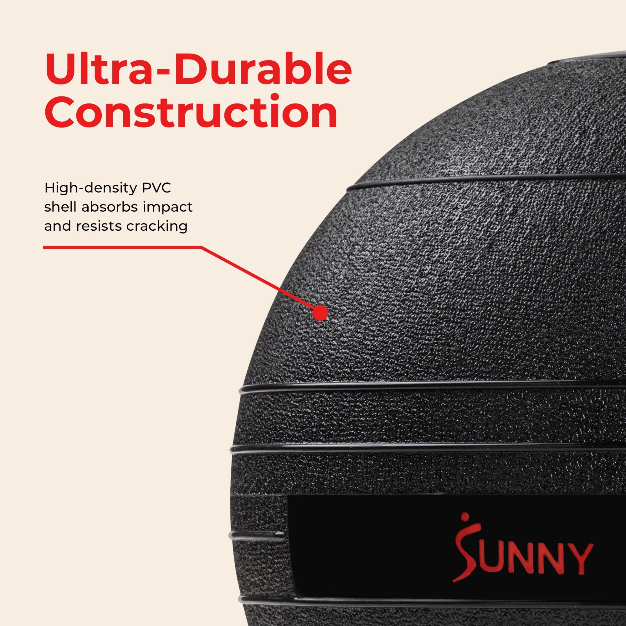Sunny Health & Fitness Slam Ball - 10 Lbs