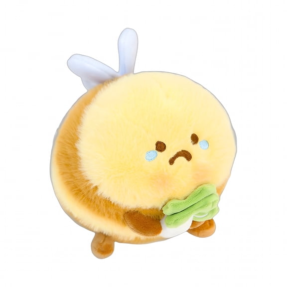 BESTSKY 7.87 IN Bee Plush Toy,Opening Plushie Stuffed Animal Doll,Pillow for Home,Office,Bedroom,Sofa,Couch,Ideal Gift for Kids and Adults