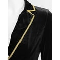 thumbnail image 6 of renvena Women's Velvet Steampunk Swallow-Tailed  Coat Ringmaster Cosplay Circus Show Blazer Jacket, 6 of 7