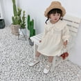 thumbnail image 4 of Girls Cotton Roll Neck Dress 2-7Y Toddler Girl Skin-Friendly Long Sleeved Dresses Spring Leisure Dress for Children Girl, 4 of 9