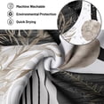 thumbnail image 4 of Zrodlmo Boho Shower Curtain with Hooks, Modern Waterproof Fabric Bathroom Curtain, 72" x 72", Black White, 4 of 8