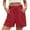 Red, variant on ByworldtasicNo Boundaries Summer Casual Shorts with Pockets High Waisted Wide Leg Drawstring Beach Vacation Trendy Shorts
