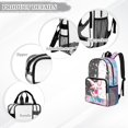 thumbnail image 6 of Xoenoiee Axolotl Strawberry Heart Print 17 Inch Backpack for Girls Teens, Lightweight Large Capacity Bookbag Clear School Bag Waterproof Backpack Transparent Rucksack for Kindergarten Primary School, 6 of 7