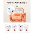 thumbnail image 2 of Funda ESR para AirPods Pro 3 2025 compatible con MagSafe, resistente a caídas, naranja, 2 of 9