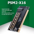 thumbnail image 1 of Adaptador de tarjeta de expansión Likrtyny ORICO PSM2-X16 M.2 NGFF NVMe SSD a PCIe 3.0 X16, 1 of 9