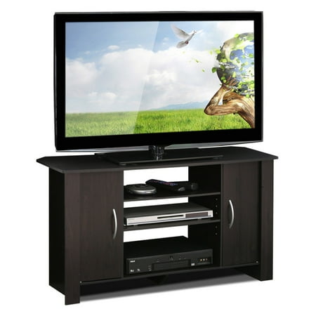 Furinno Econ Espresso TV Stand Entertainment Center for TVs up to