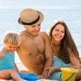 thumbnail image 2 of Sombrero de paja tejido para exteriores, playa, unisex, para hombre y mujer, 2 of 8