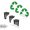 A, variant on Recyclable Non-Recyclable Label Sticker, Trash Can Adhesive Labels for Waste Sorting, Recycling Bin Decals, 6pcs