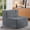 0203-Dark Grey, variant on Korser Lazy Floor Sofa with Ottoman Sofa Lounge Chair with Pillows Modular Sectional Sofa for Living Room,No Assembly Required,Chenille,Grey