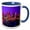 Blue/White, variant on 3drose, Tampa, Florida at Night, 11oz Mug