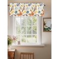 thumbnail image 2 of Thanksgiving Fox Valances for Windows Retro Fall Hedgehog Owl Leaves Rod Pocket Curtains Valance Short Window Treatment Drapes for Living Room, Bedroom Bathroom 60"&nbsp;W x 18" L, 2 of 5