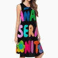 thumbnail image 2 of MañAna Será Bonito Spring Summer Dresses For Women Fashion Dress Casual Sleeveless Loose Sundress With Pockets, 2 of 4