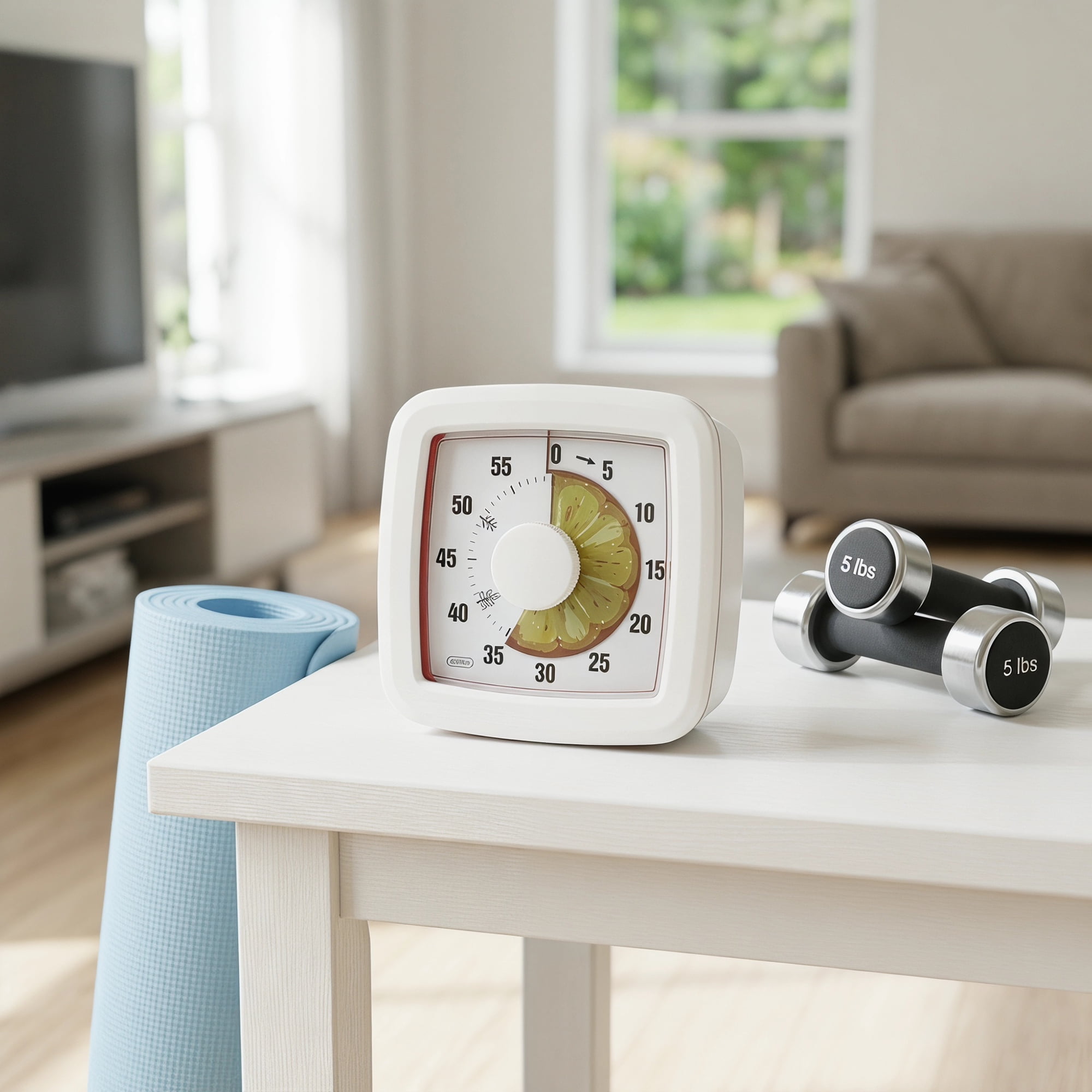 Unique Bargains 60 Minute Digital Visual Timer with Loud Alarm for Studying White A