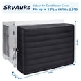 thumbnail image 3 of Portable Indoor Window Air Conditioner Cover, AC Covers for Inside Window with Free Drawstring Unit 17 x 14 x 2.5 inches (L x H x D) - Black, 3 of 8