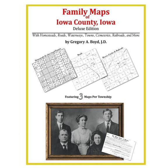 Family Maps of Iowa County, Iowa (Paperback)