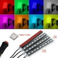 thumbnail image 2 of AlexTong Car LED Strip Lights, 4Pcs 36 LED Multicolor Music Car Interior Atmosphere Light for Car TV Home Under Dash Lighting Kit（2pack）, 2 of 6