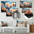 thumbnail image 4 of Designart "Morning Dance Blue Dandelion II" Floral Metal Wall Art, 4 of 5