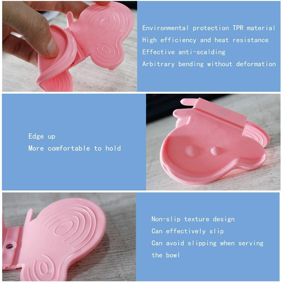 Home Convenient Butterfly Shaped Silicone Anti-scald Devices Kitchen Useful Tool 