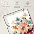 thumbnail image 6 of Elephant Stock Poppies And Sweetpeas Wall Art - Vertical Multi Panel Canvas - Living Room Wall Decor - Floral And Botanical Multi Panel - Beige And Brown Decor By Carol Robinson - 36" x 57", 6 of 8