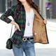 thumbnail image 5 of Puntoco, chaqueta de lana con botones estampados a cuadros rojos gruesos cálidos de felpa de invierno a la moda para mujer, abrigo para mujer, liquidación Puntoco Puntoco-3160, 5 of 7