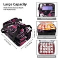 thumbnail image 3 of Skeleton Double Layered Insulated Refrigerated Lunch Bag with Two Compartments, Large Capacity, Hand Carry - 7.1x11.4x16.1 Inches, 3 of 6
