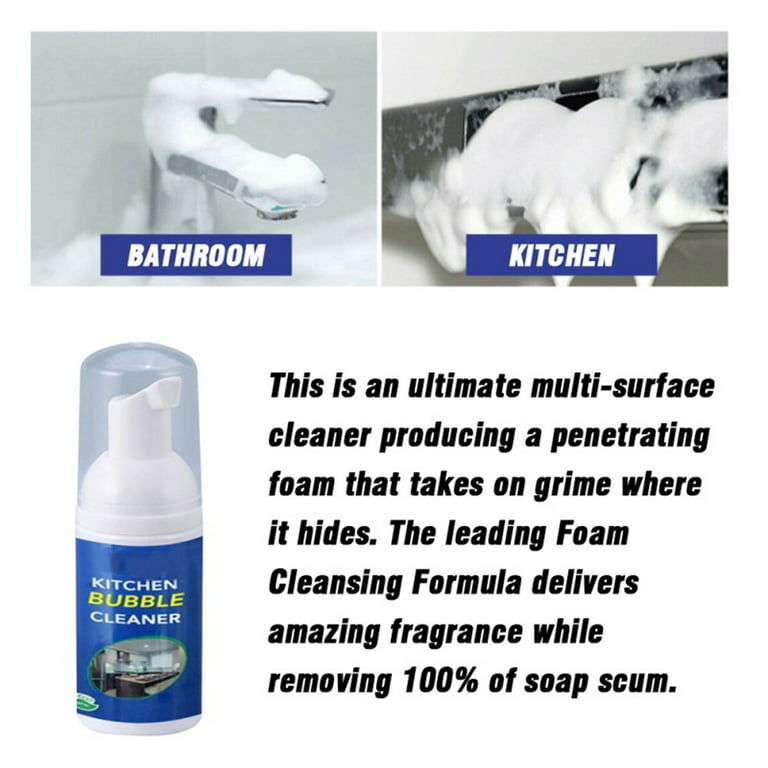 Azrian Bubble Cleaner Foam Spray All-Purpose Kitchen Bubble Cleaner Household Kitchen Heavy Oil Cleaner Foam Multifunctiona 100ml Clearance Savings