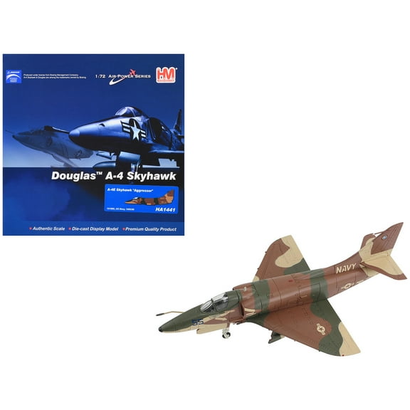 Douglas A-4E Skyhawk Aircraft "Aggressor, 151095" (1985/6) US Navy "Air Power Series" 1/72 Diecast Model by Hobby Master