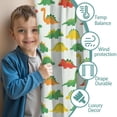 thumbnail image 3 of Blackout Kids Curtains,Colorful Dinosaur Repeat Pattern Childrens Insulated Curtains Set Of 2,Bedroom Essentials,Toddler Room Decor 42"x63", 3 of 5