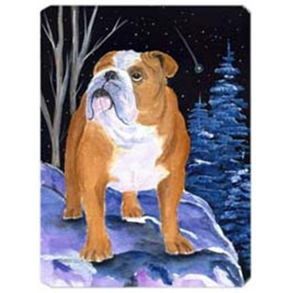 Starry Night English Bulldog Mouse Pad