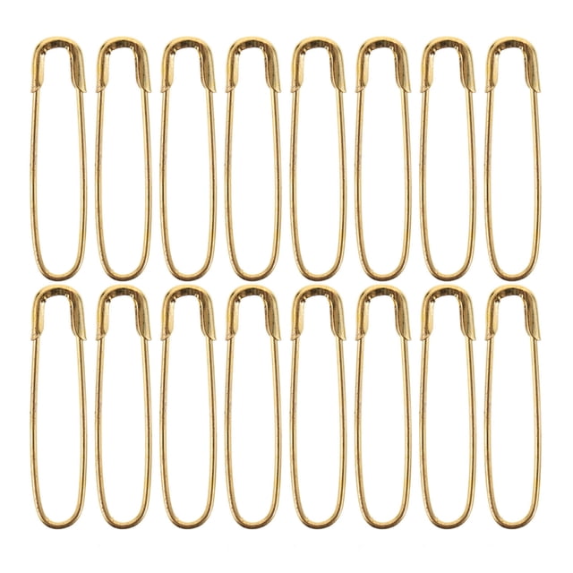 BESTYASH 1000pcs Safety Pins For Sewing Golden Metal U Shaped Pins For Fabric Protection In Travel Needs
