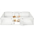 thumbnail image 1 of Costway 12 Panel Plastic Dog Playpen with Lockable Gate for Small & Medium Sized Dogs, 1 of 9