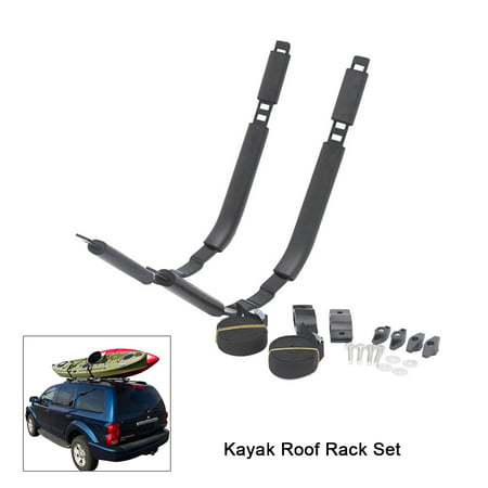Kayak Roof Rack Set 2 J-racks Top Carrier Holder for Canoe or Kayak Fits on Vehicle Truck Cross