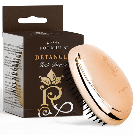 Royal Formula - Mini Travel Size Detangle Hair Brush for Women Toddlers and (Best Brush For Thick Coarse Hair)
