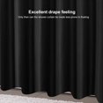 thumbnail image 6 of HBBKVI Hotel Style Shower Curtain for Bathroom Weave Heavy Duty Fabric Shower Curtain Weighted Polyester Bath Curtain with 12 Hooks Black Shower Curtain 71" x 71", 6 of 7